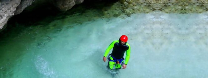 Trip Rundreise - Canyoning - Die Hotspots für Rafting und Canyoning. Abenteuer Aktivität in der Tiroler Natur. Tiefe Schluchten, Klammen, Gumpen, Naturwasserfälle.